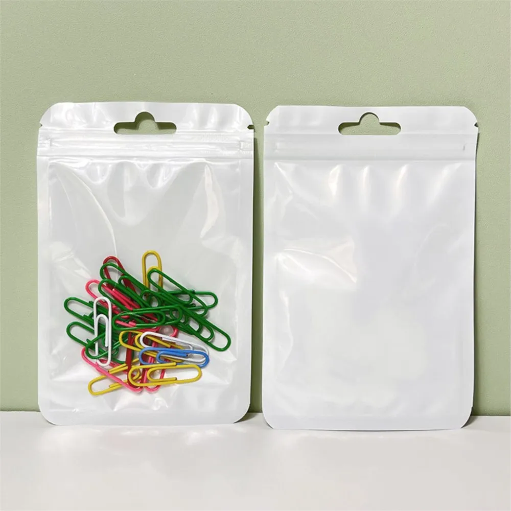 50pcs Charming Resealable Foil Zipper Pouches for Jewelry Storage and Packaging Solutions