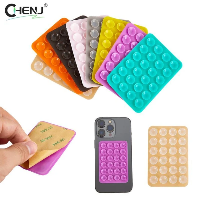 Backed Silicone Suction Pad For Mobile Phone Fixture Suction Cup Backed  Adhesive Silicone Rubber Sucker Pad