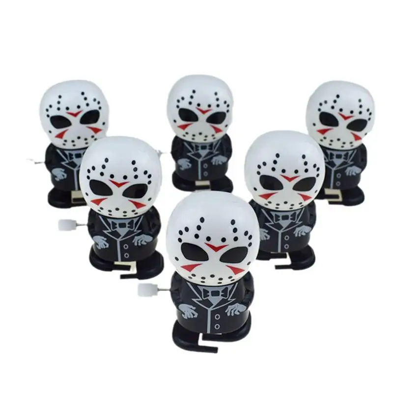 

Small Ghost Toy 6pcs Practical Halloween Ghost Figure Toy Set Multifunctional Mini Halloween Wind-Up Ghost Toy Small Halloween