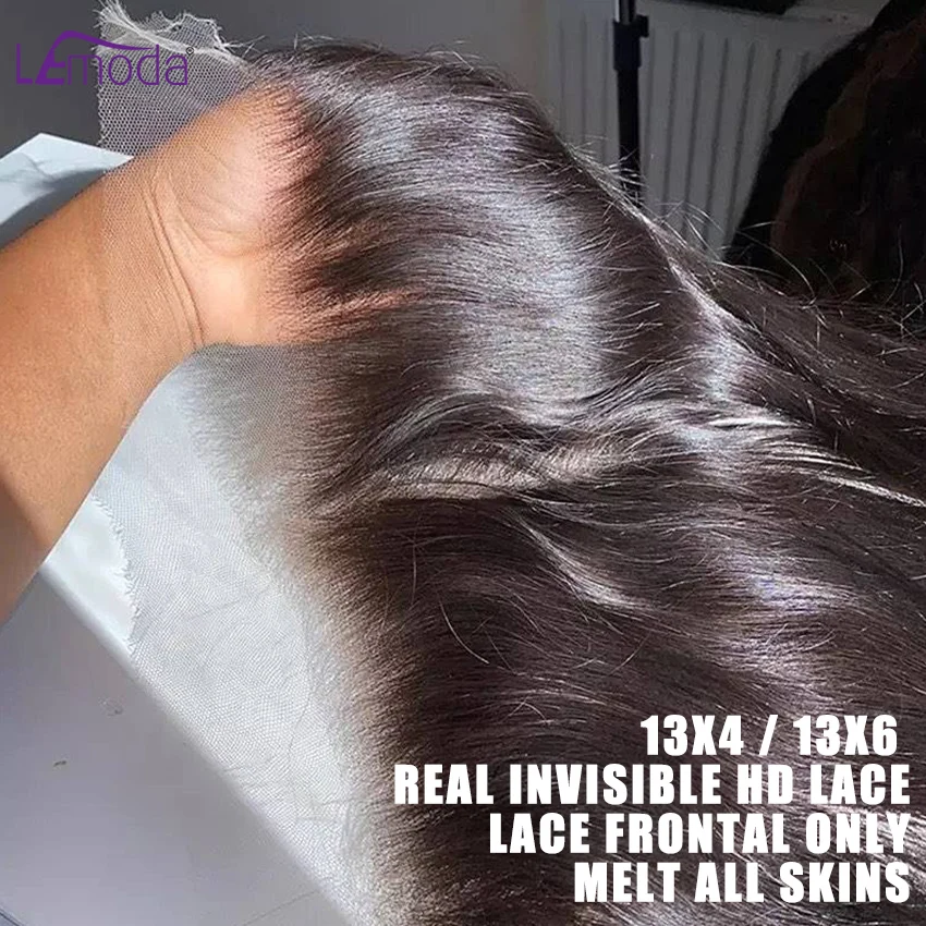 

13x6 Real HD Lace Frontal Only 13x4 Frontal Only Transparent Lace Frontal Only Human Hair 4x4 5x5 HD Lace Closure Pre Plucked