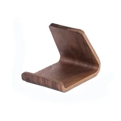 Compact Wooden Phone Holder & Business Card Display Stand (Style 2)
