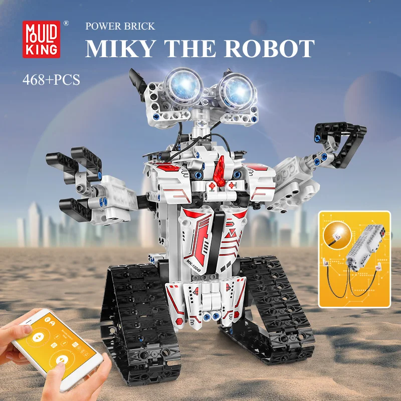 Mould King 15049 Power Brick MIKY THE ROBOT Remote APP Control 