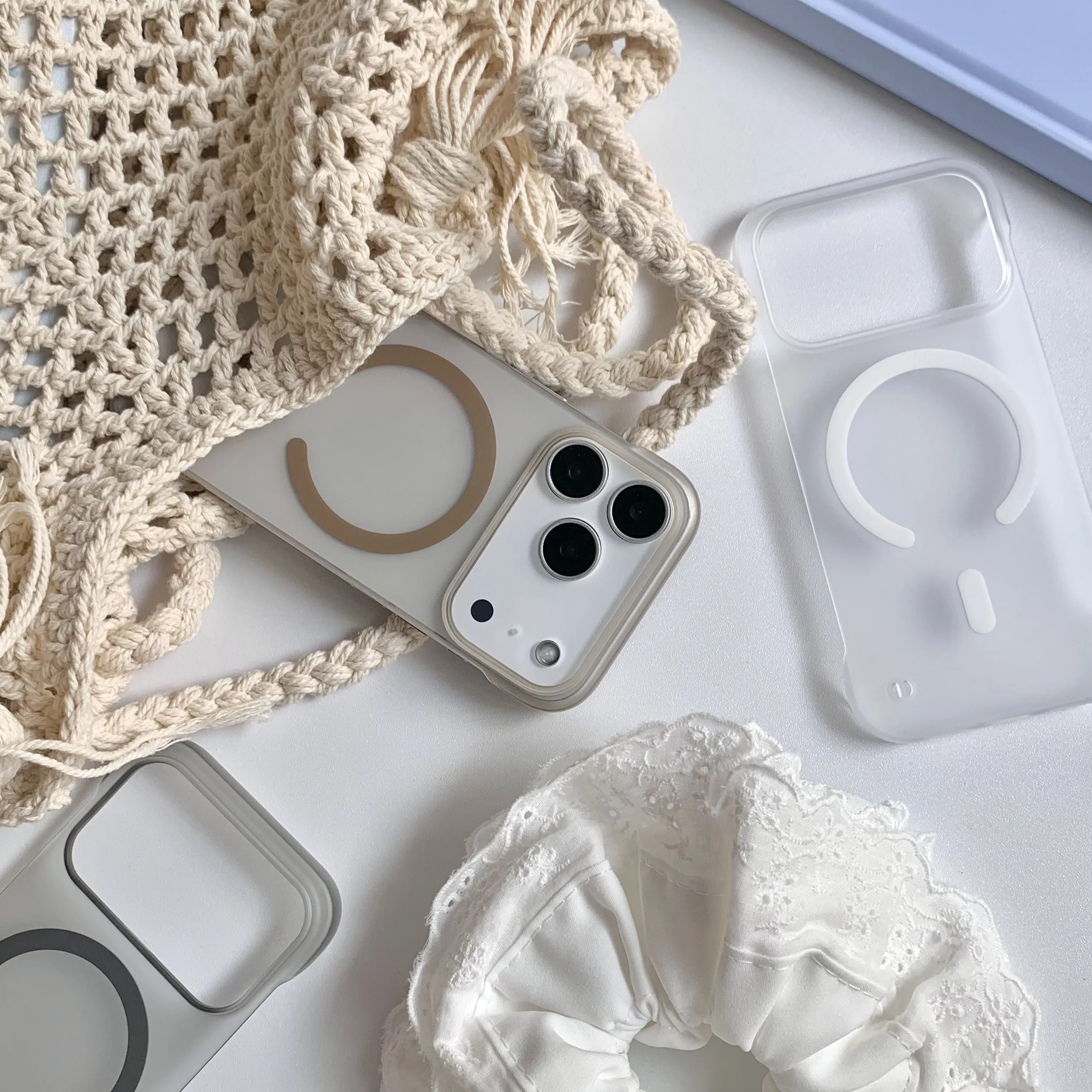 Matte Frosted Frameless Magnetic Translucent Thin Case