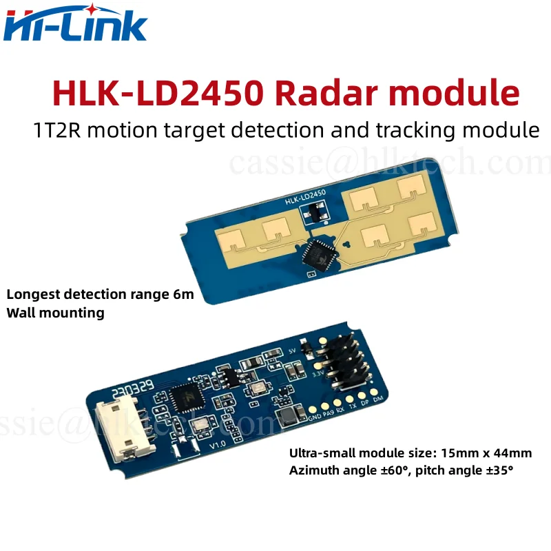 HI-LINK HLK-LD2450-SUIT 24G Human Motion Tracking Radar Speed Measurement High-sensitivity Mini Sensing Module 3