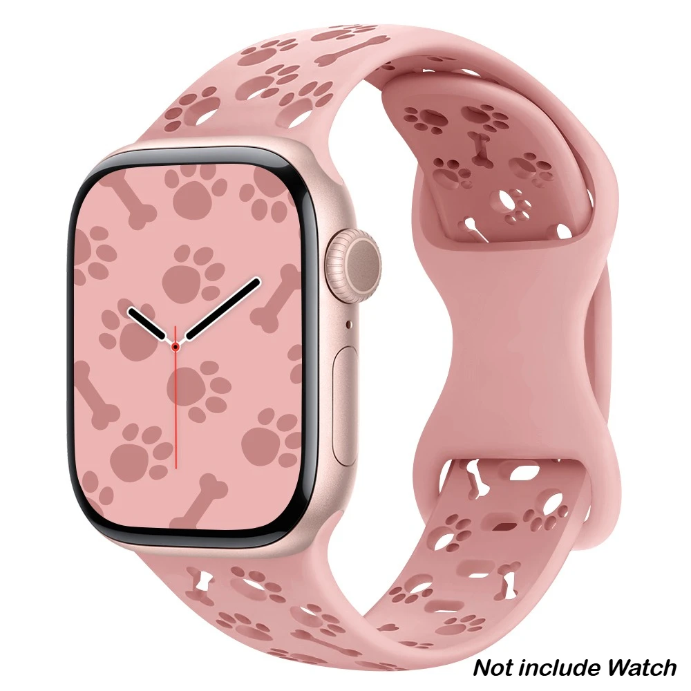 Dog Paw Sports Silicone Strap for Apple Watch – Stylish & Durable Bracelet