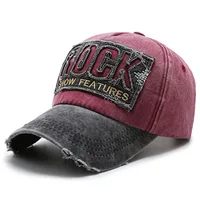 Casquette en denim shabby avec lettres délavées pour hommes et femmes, chapeau de soleil, casquette d'opérabilité, version coréenne, mode printemps et automne, site officiel 6