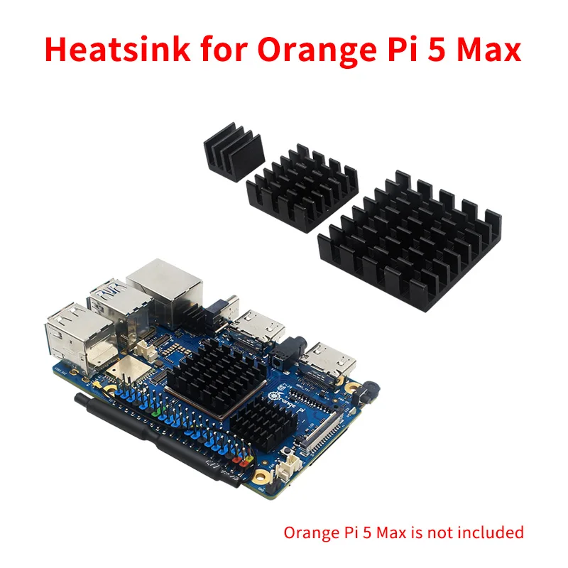 Orange Pi 5 Max Heat Sink Aluminum Metal Heatsink 3Pcs for Orange Pi 5 Max chipset cooler