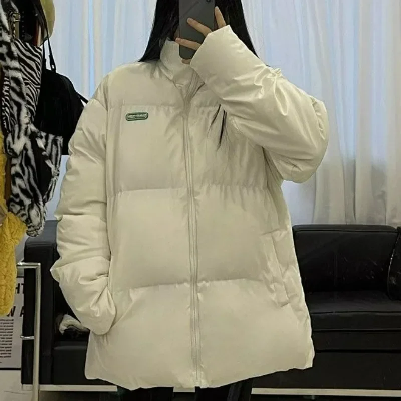 

2024 New Women Down Cotton Coat Winter Jacket Female Short Parkas Adding Cotton Thick Warm Outwear Loose Large Size Overcoat