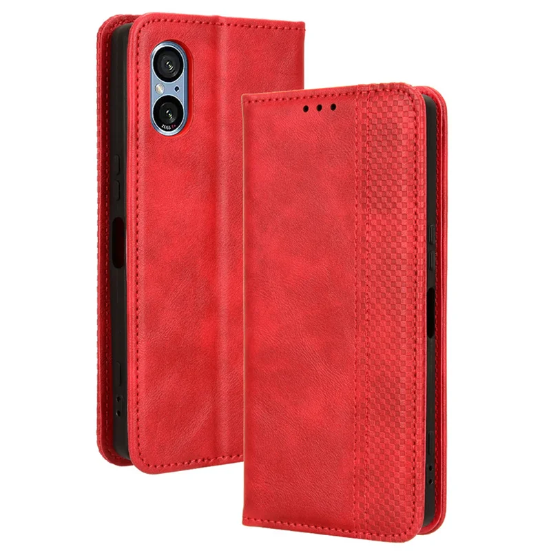 Per Sony Xperia 5 V Cover Luxury Flip Leather Wallet Custodia Ad Adsorbimento Magnetico Per Borse Per Telefono Sony Xperia 5 V Sony 5 V