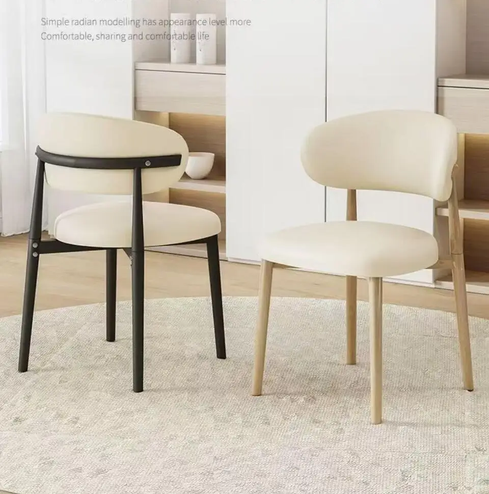 Description Picture 2 of itemElegant Solid Wood Dining Chair with Soft Upholstered Back for Home and Restaurant Use Solid Wood Dining Chair
