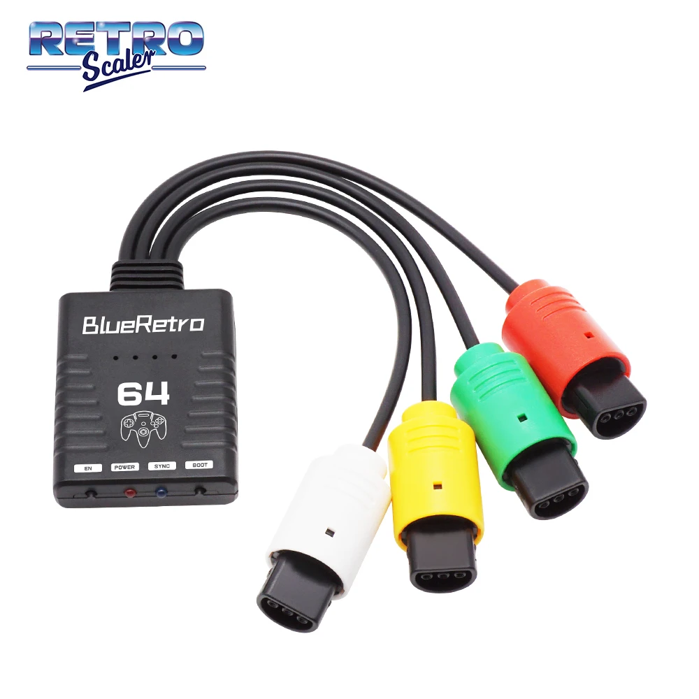 Retroscaler-blueretro Controlador de Jogo sem Fio Adaptador para Nintendo 64 Console N64 Suporte até Quatro - Image 5