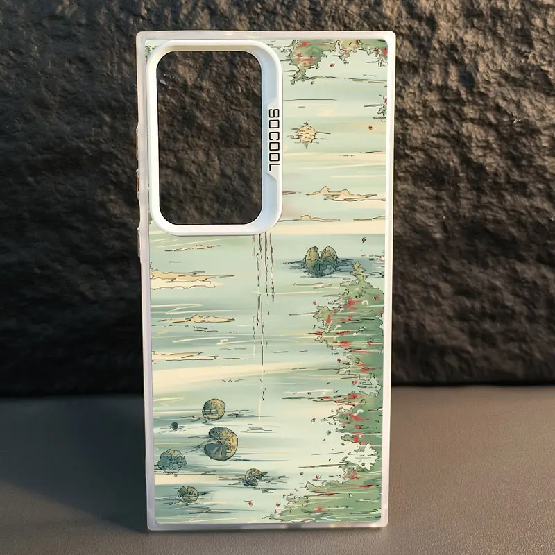 Anime Art Sky Landscape Laser Phone Case - Shockproof Cover