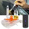 Windshield Crack Repair Kit With Suction Cup UV Lamp Car Glass Crack Repair Liquid Quick Repair Kit For Chips Star-Shaped Cracks 6