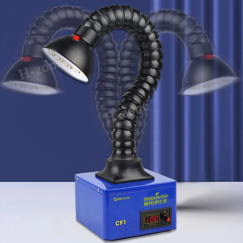 

MECHANIC CF1 Fume Extractor 360° Flexible Air Cleaner 50W High Power for Phone Welding Repair Laser Marking Smoke Exhaust