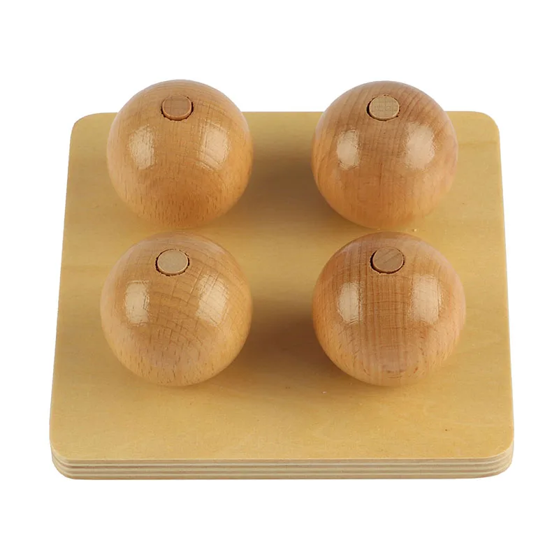 Wooden Balls on Small Pegs