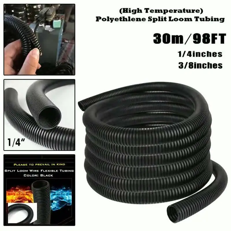 UV Resistant Corrugated Conduit Helical Convoluted Tube Lightweight