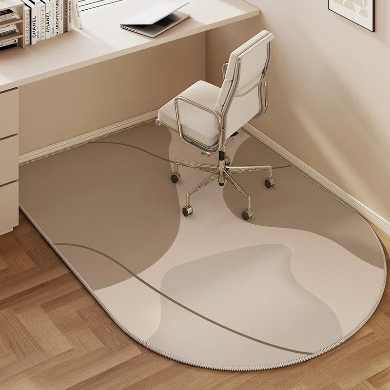Swivel Chair Floor Mat Office Desk Rug Pulley Anti-scratch Wear-resistant Foot Mats Study Bedroom Soundproofing Carpet Tapis 러그 2