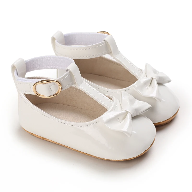 HAIZHIW Fashion PU Leather Baby Princess Shoes Newborn Girls Moccasins Shoes Rubber Sole Prewalker Non-slip Summer First Walkers 2