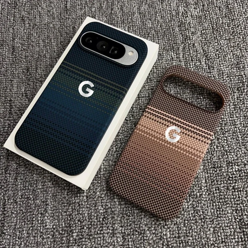 Retro Business Kevlar Carbon Fiber Magnetic Wireless Charging Cover