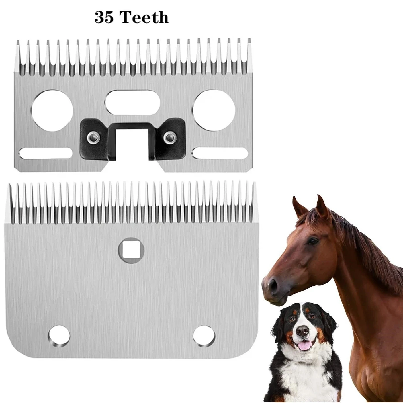 35TeethHorseShearsReplacementDetachableBladesForOsterLister