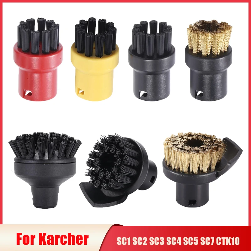 3 Spazzole In Acciaio Inox Per Karcher SC1/SC2/SC3/SC4/SC5/SC7 – Per Giunti E Superfici Difficili, Accessori Ufficiali Compatibili