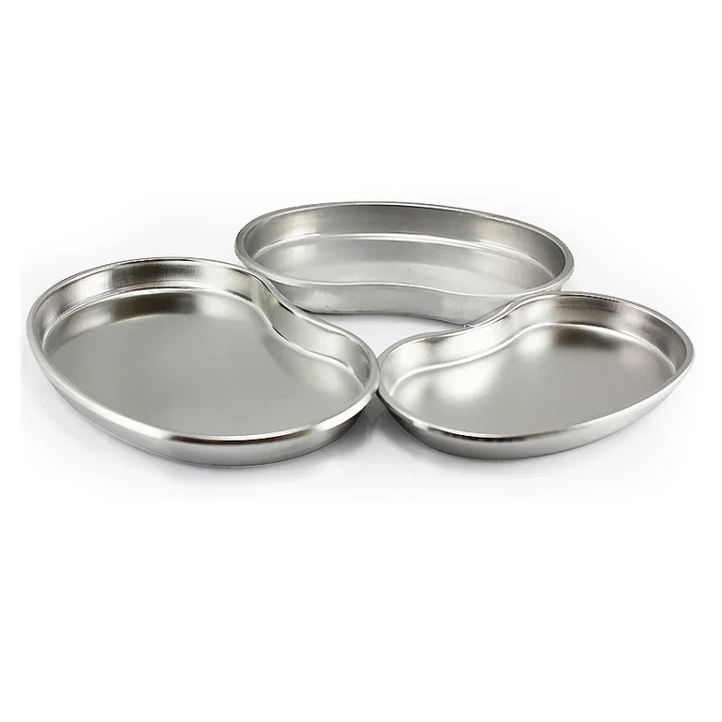 Stainless Steel Kidney Shaped Sterilized Tray Jar Pot Container Bottle Tweezers Medical Dental Surgical Cosmetic Tattoo Accesory 3