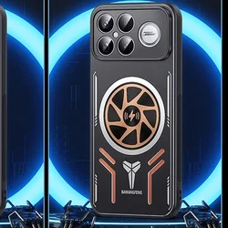 Magnetic Wireless Charging Graphene Heat Dissipation Metal Shockproof Case for Redmi K90 Pro Max (D Wireless Charging)