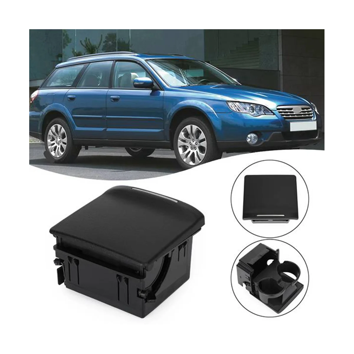 

Car Rear Center Console Water Cup Holder Cup Holder for Subaru Outback Legacy 2005-2009