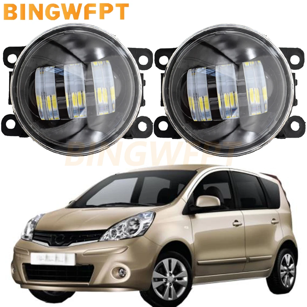 

Для Nissan Note E11 MPV 2006-2013 для Nissan Navara Fog светильник s головка аксессуары для автомобиля фонарь для дневных ходовых огней