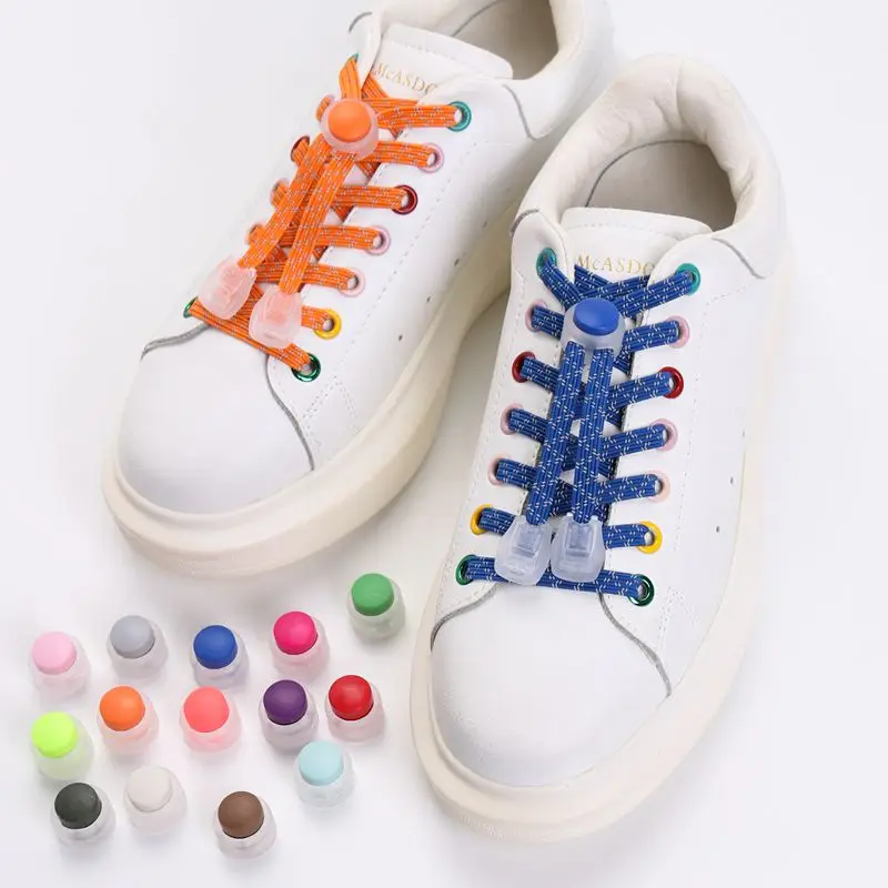 paio di lacci elastici riflettenti Sneakers lacci per scarpe da