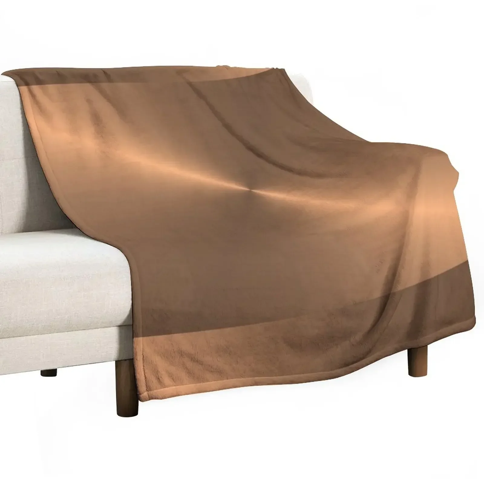 

Brushed Copper Illustration Throw Blanket Decorative Sofas blankets ands Blankets
