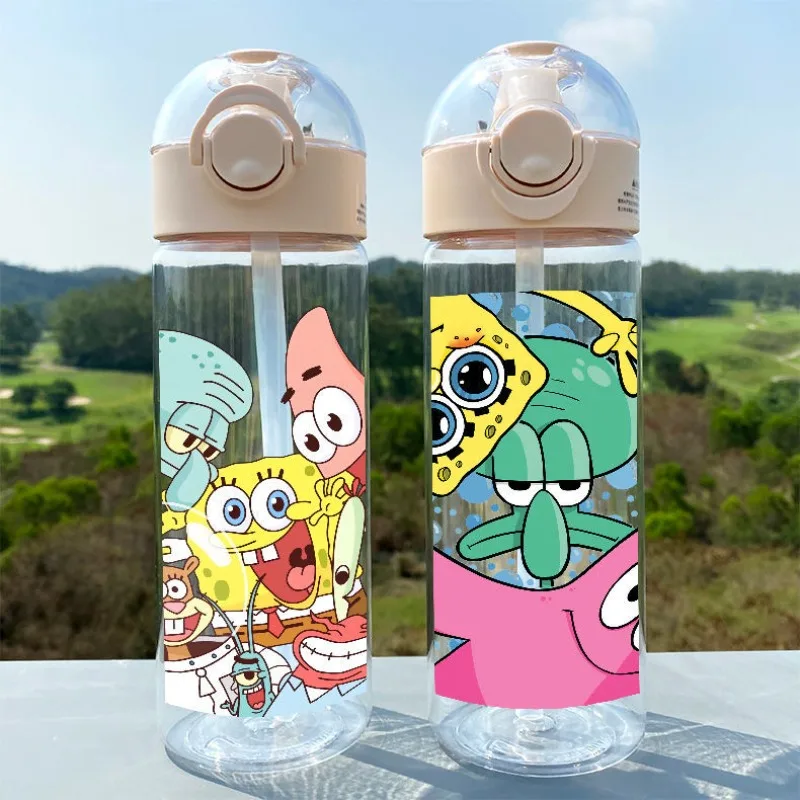 

SpongeBob SquarePants Patrick Star Cartoon Animation Creative Water Cup Cute High Temperature Resistant Large Capacity Straw Cup