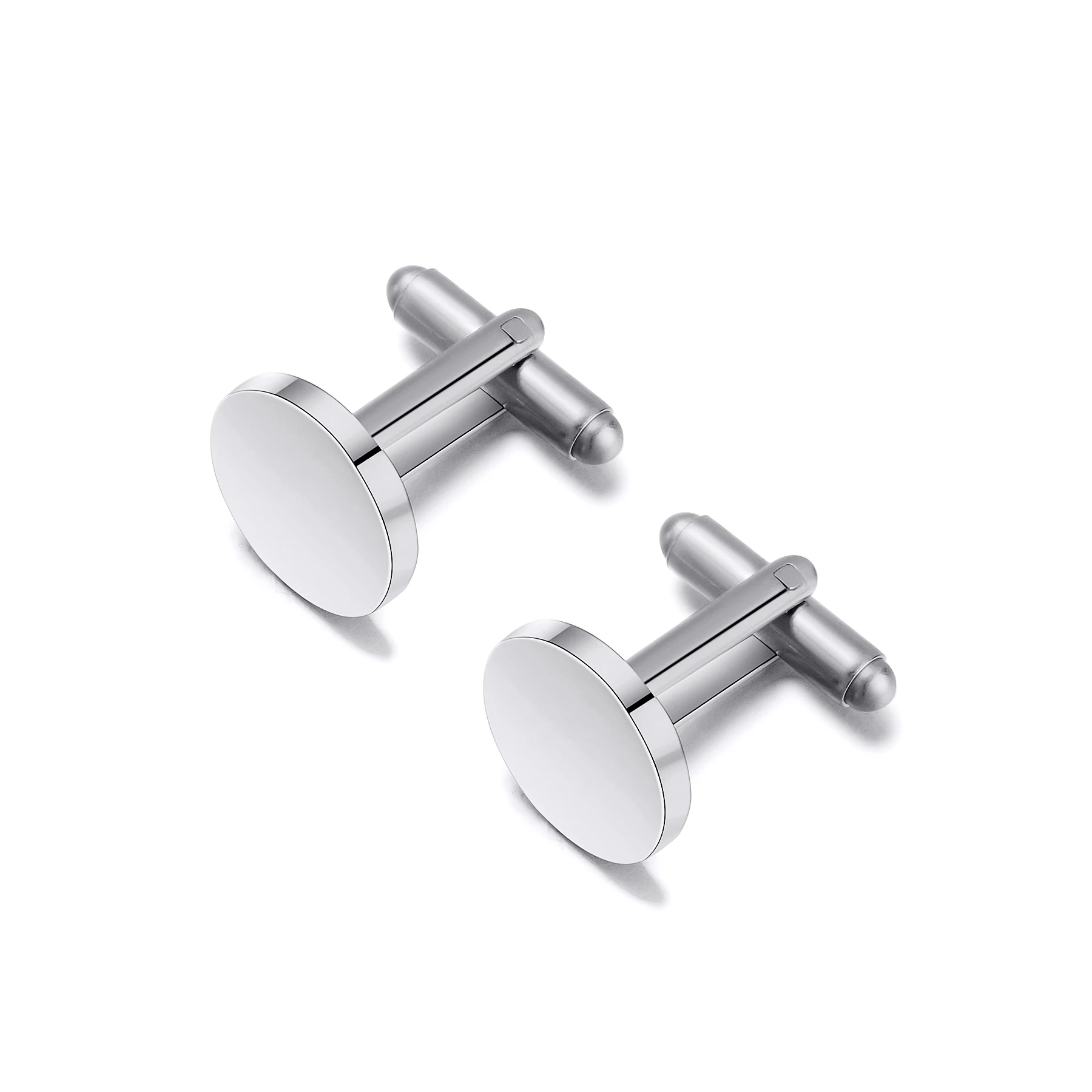 Круглі запонки та набір затискачів для краваток із нержавіючої сталі, річниця, весілля, день народження, нареченого, подарунок для батька, чоловіка