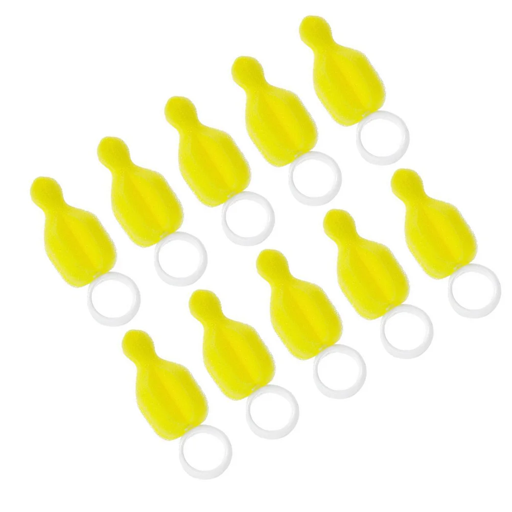 

Bottle Cleaner Pacifier Sponge Cleaning Brush Bottle Sponge Brush for Toddler Infant Newborn 20pcs Yellow