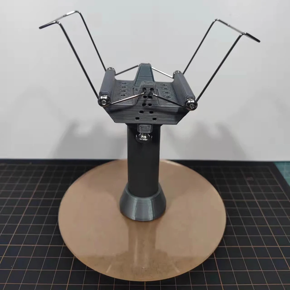 Sprühlack-Drehteller, drehbarer/fester Ständer für Modellmalerei – verstellbare Halterung für Karosserie, Airbrushing, Hobby Craft T08 – Detail 3
