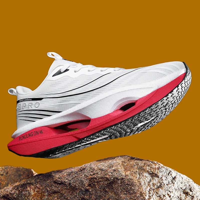 Chaussures de running homme route stables lacets en tissu_voghion.com