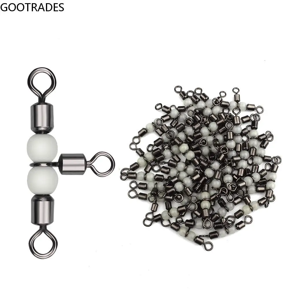 

Stainless Steel Luminous Cross Line Fishing Connector Quick Change Fishing Connector Swivel Fishing Accessories
