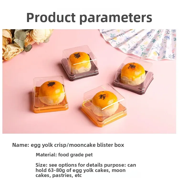 50pcs Clear Cake Boxes Mini Dessert Display Containers Cupcake Pastry Dome Lids Airtigh... - SKU CCB01453 - UGI Packaging