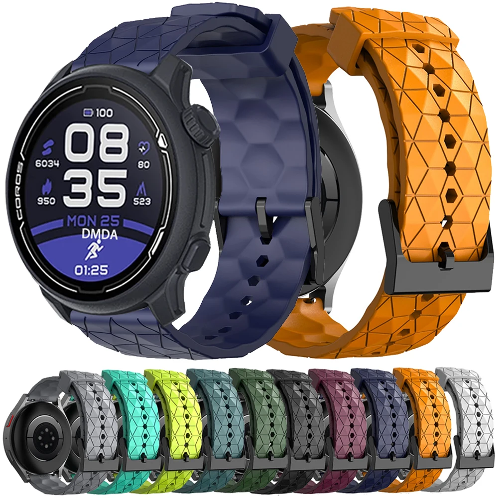 Cinturino In Silicone Per Coros Pace 2 Cinturini Morbidi Per Coros Apex Pro Apex 46Mm 42Mm 20 22Mm Cinturino Di Ricambio Per Bracciale Sportivo