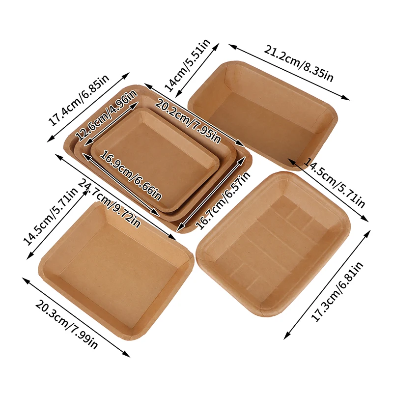 Party Tableware 10Pcs Square Paper Plate Party Plates Tableware Dessert Cake Plates Bowls Dining For Wedding Birthday Party
