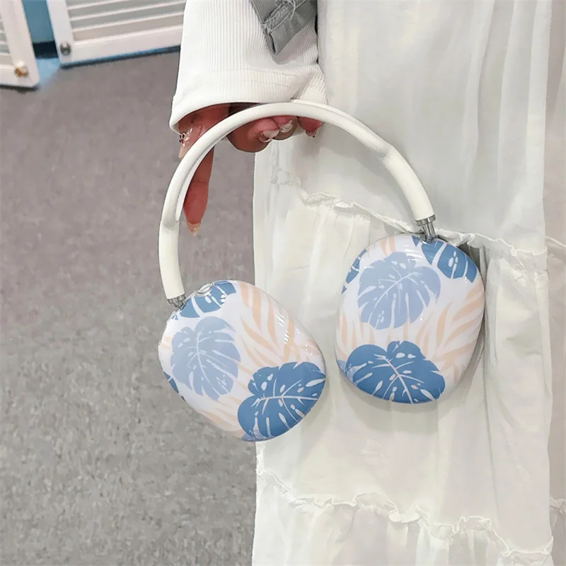 Custodia Per Auricolari A Farfalla Con Foglia Di Pianta Carina Per Apple Airpods Max Cover Custodia Protettiva In Silicone Imd Per Airpod Max Funda Wo