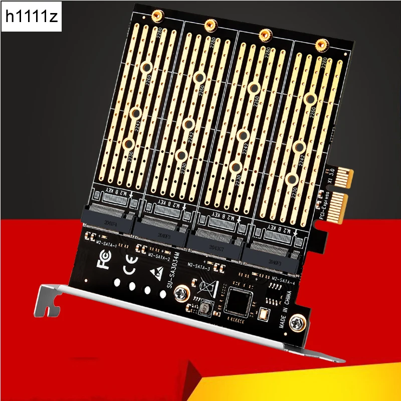 

ЧИА Майнинг PCIE к M2 адаптер PCI Express X1 3,0 4 порта B Key M.2 NGFF SATA SSD адаптер PCI-E M.2 адаптер расширения Райзер карты