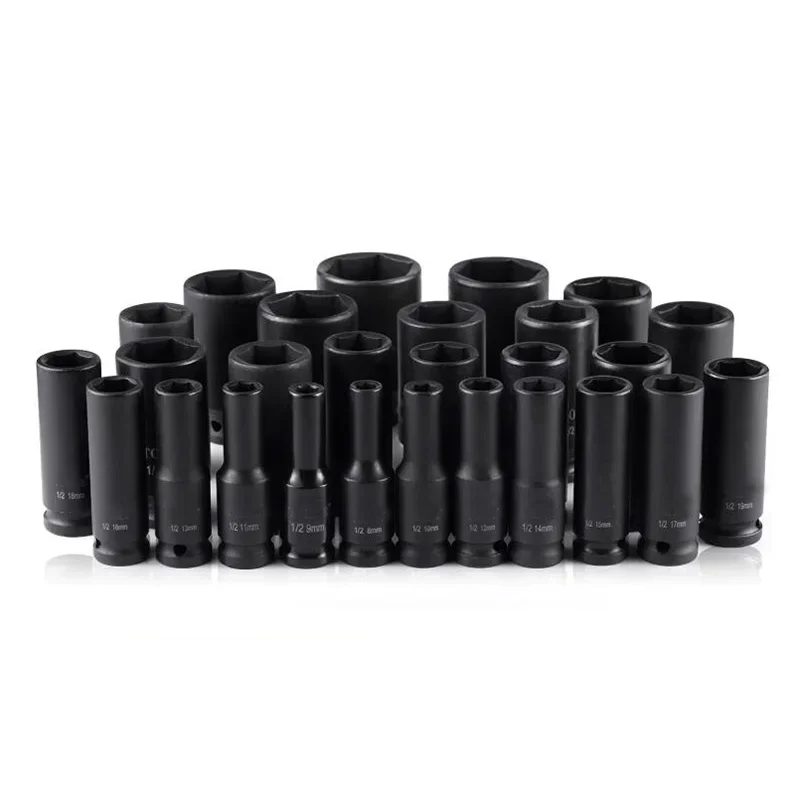 KS TOOLS 1/2" Drive Deep Impact Socket, 13mm Hex, Heavy-Duty For Impact Wrenches