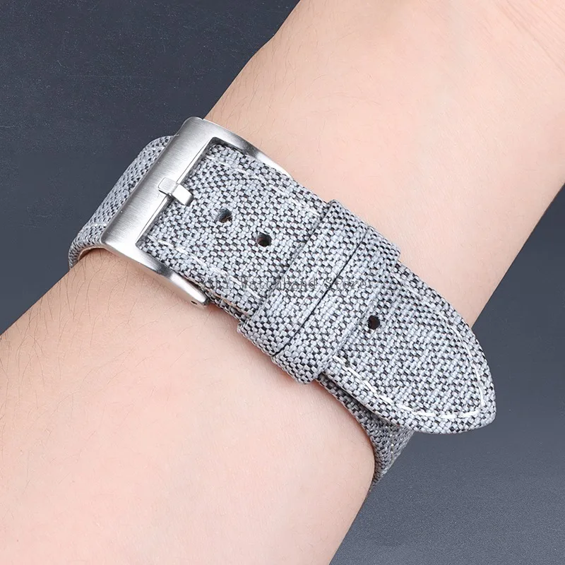 Quick Release Nylon Leather Watch Strap - Universal Military Sport Wristband