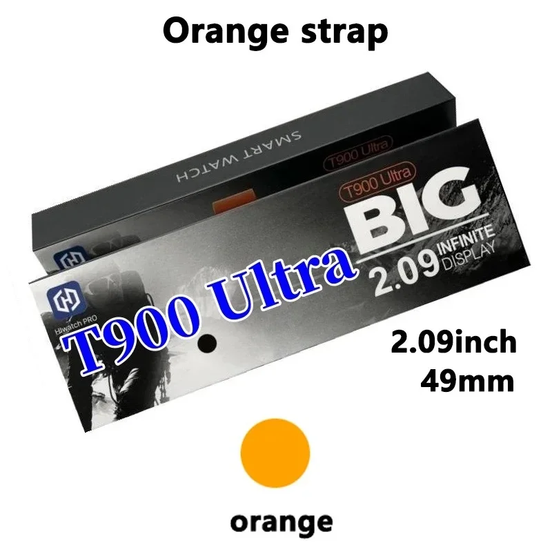 도매 T900 울트라 스마트워치 2.09인치 HD 디스플레이 49mm BT 통화 심박수 모니터 무선 충전 스마트워치 (안드로이드, iOS용) 신제품