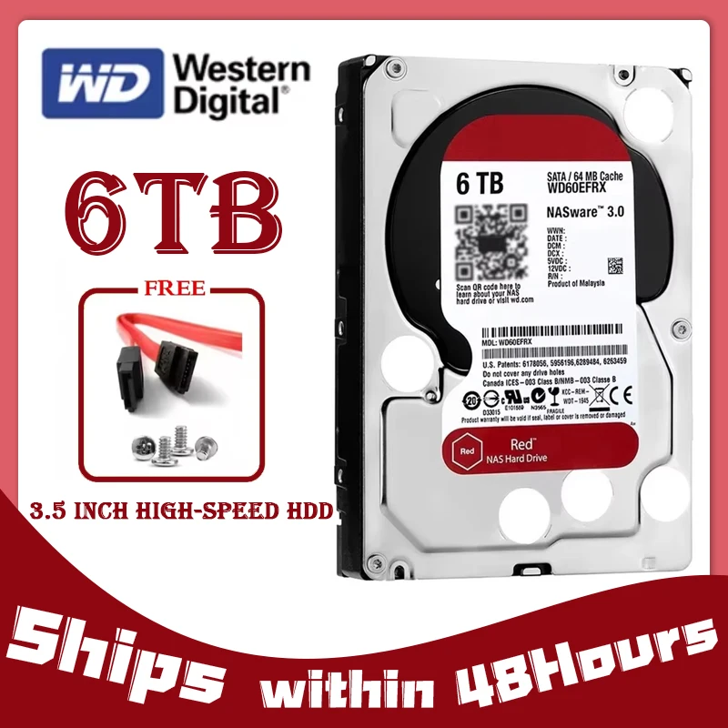 WD Red 6TB (WD60EFRX) 3.5