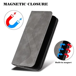 Luxury Leather Protective Wallet Phone Case with Card Holder for Oukitel C61 Pro (GRAY)