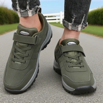موضة 2025 أحذية المشي لمسافات طويلة للرجال في الهواء الطلق عدم الانزلاق تنفس مريحة المشي الرجال أحذية رياضية رائجة البيع المدربين تنيس Masculino 5