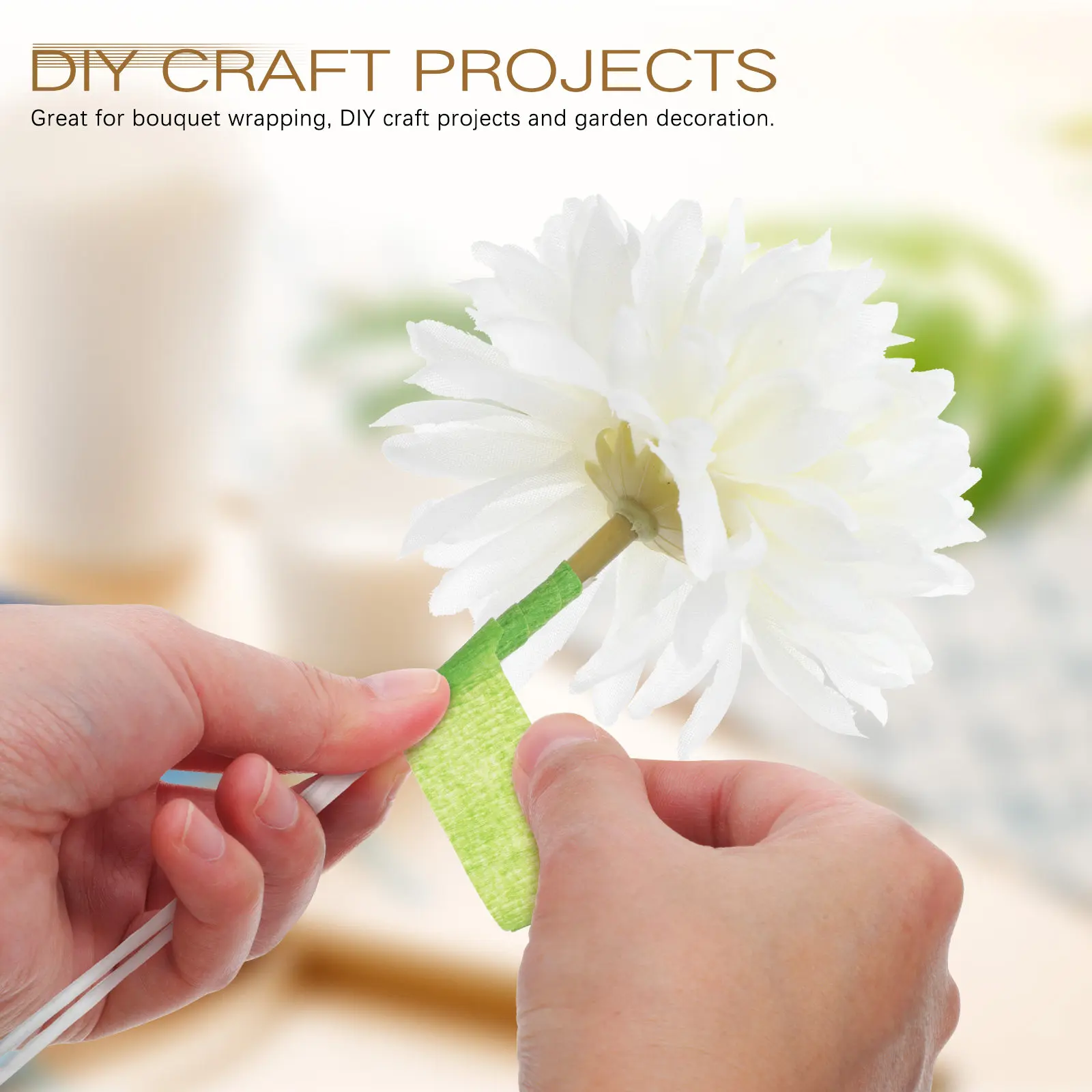 100Pcs 꽃꽂이용 철제 공예 와이어, 화환 제작, 수제 DIY 프로젝트, 편리한 보관, 꽃 줄기