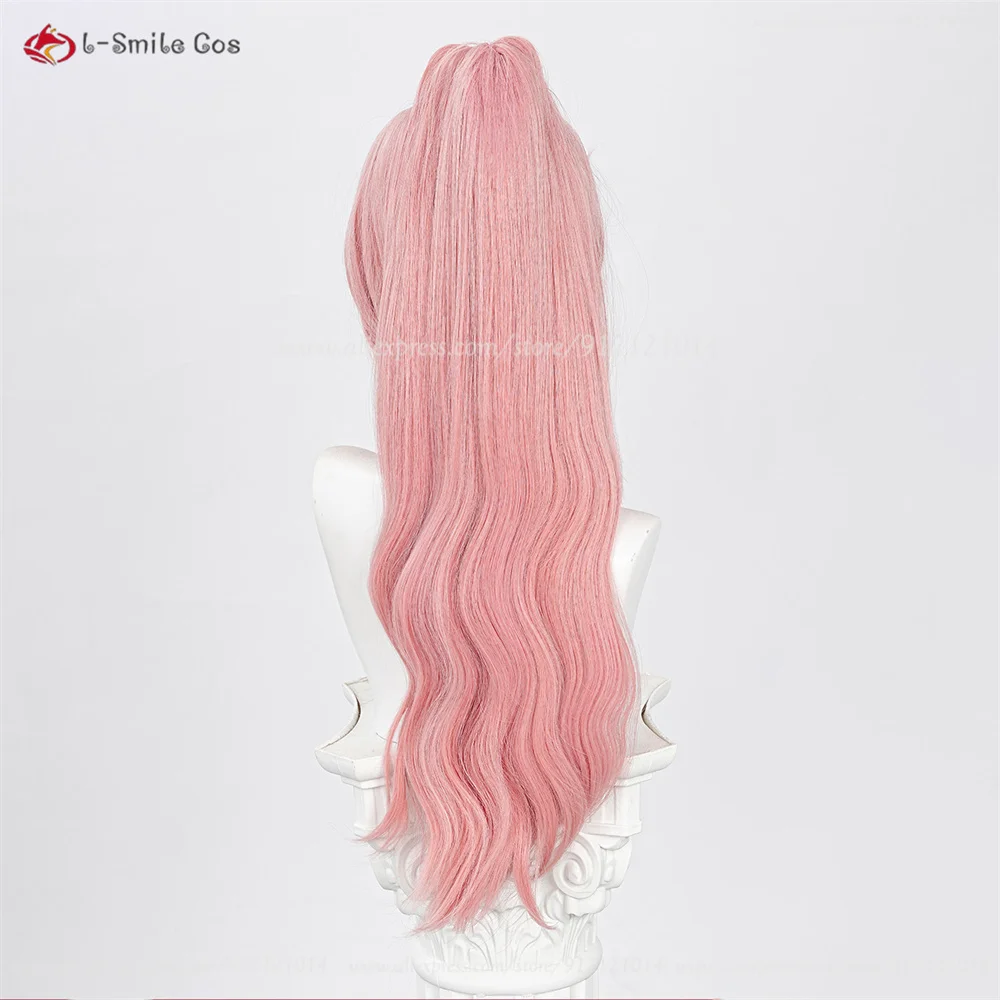 Nicole Demara Cosplay Perücke – 2 Styles, 80cm, Pink, mit Ponytail, Hitzebeständig, Synthetik, Anime Damen 26